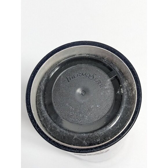 Vintage 1998 Starbucks Thermo Serv Tumbler Travel Cup 20 oz Ruins Statues - Picture 7 of 8